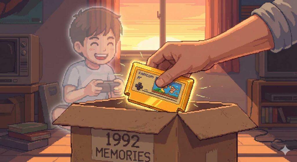 懐かしさを取り戻すイメージ（AI生成の参考画像）