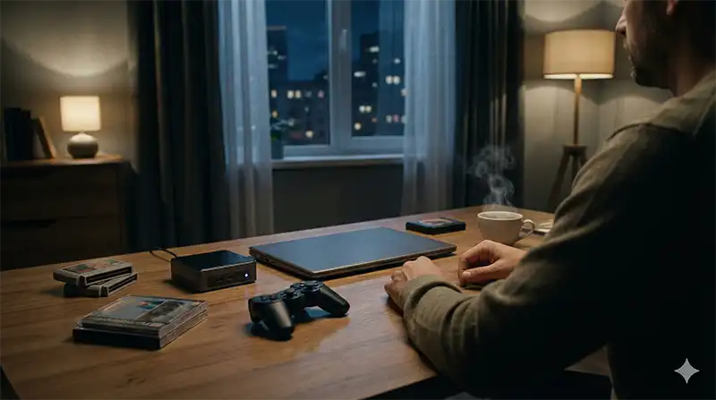 トップ_深夜の大人ゲーマーのデスク