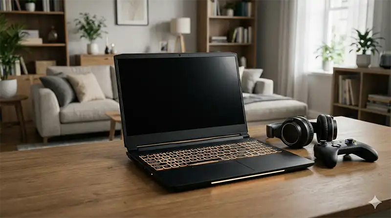 挿絵_ゲーミングノート_リビングで最高体験