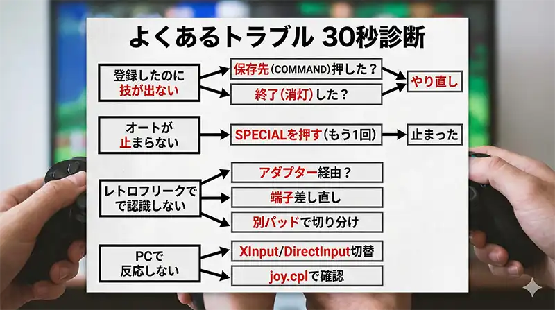 よくある質問_トラブル診断_30秒分岐チャート