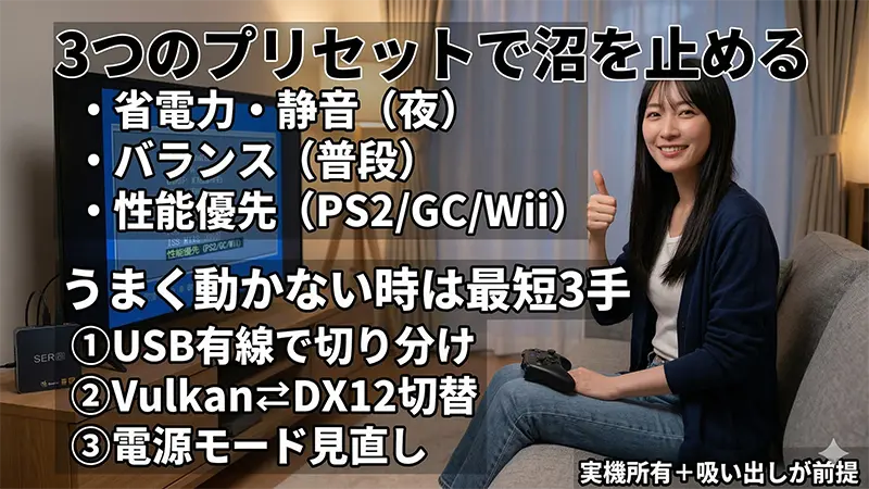 SER8_まとめ_3プリセットと最短切り分け_図解