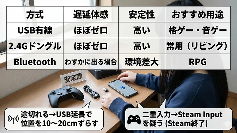 コントローラー接続_比較と沼回避_図解