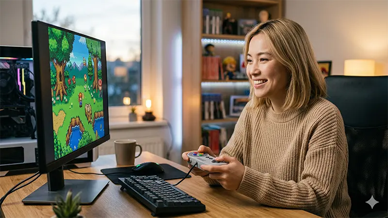 Snes9xコントローラー接続手順