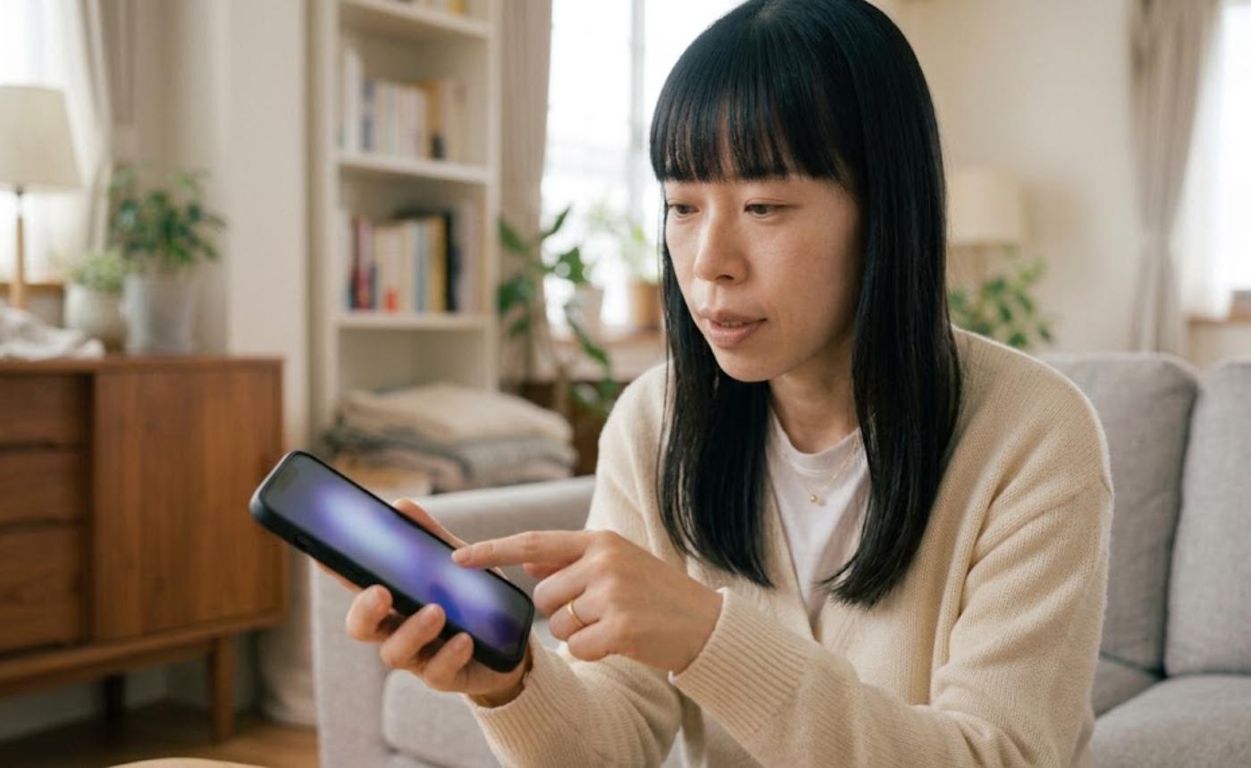 Android版DuckStationの初期設定を行う様子