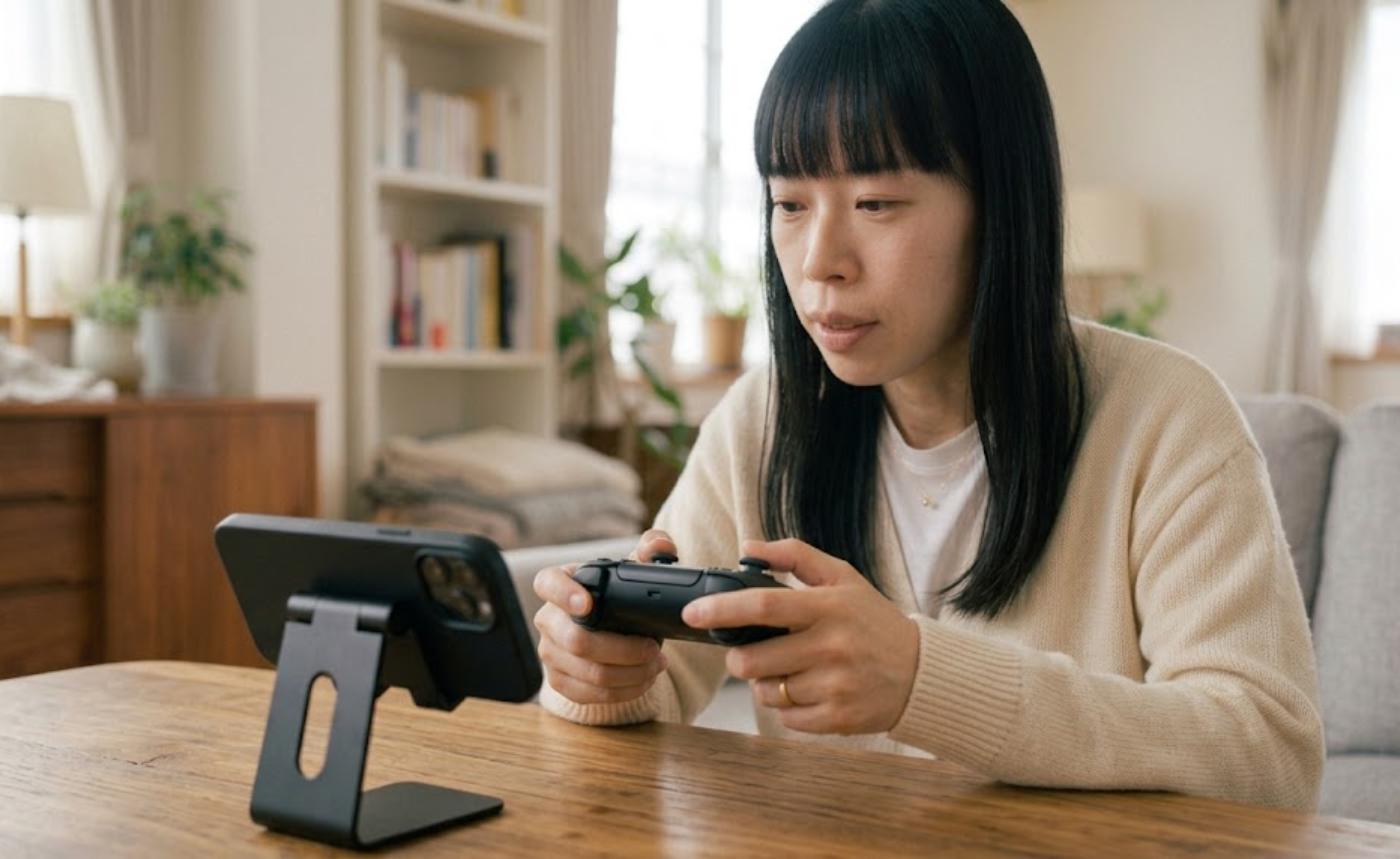 RetroArchでPS1コアを設定する様子