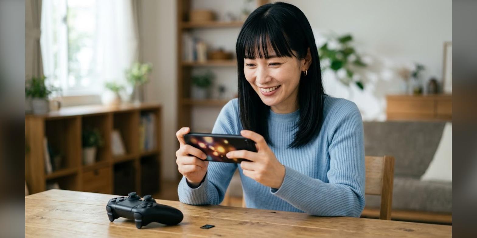 AndroidスマホでPCエンジンのエミュレータを起動しようとしている様子