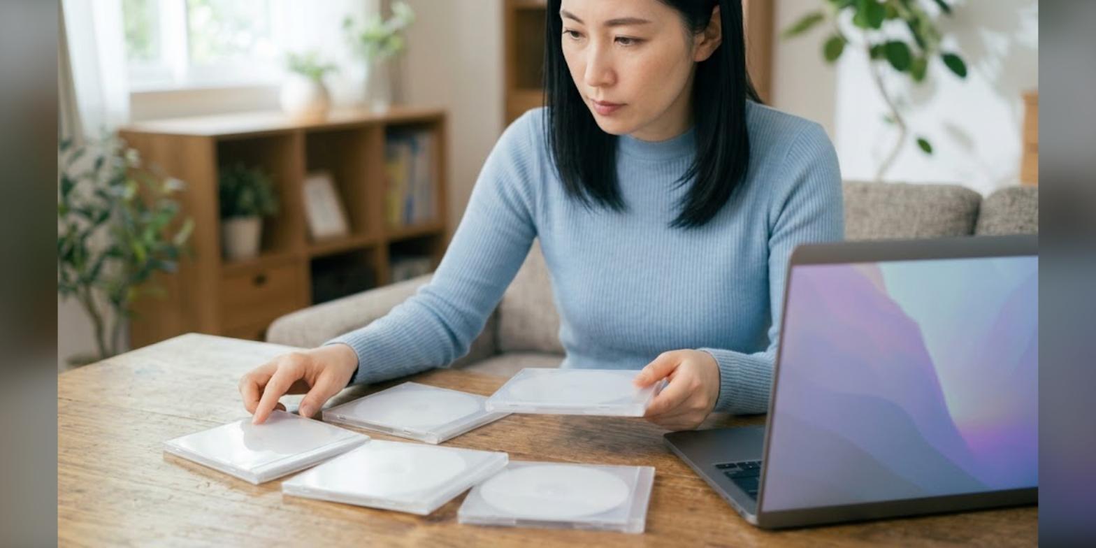PCエンジンCD-ROM2のCUEファイルとディスクイメージを整理している様子