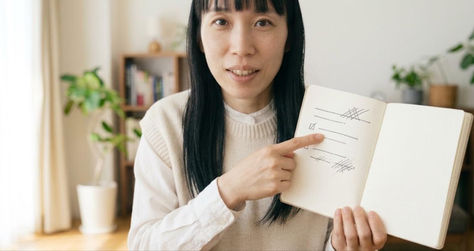 中華ゲーム機を選ぶときのチェックポイントを説明する女性