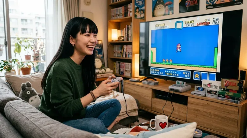 最新大画面テレビでのレトロゲーム快適プレイ