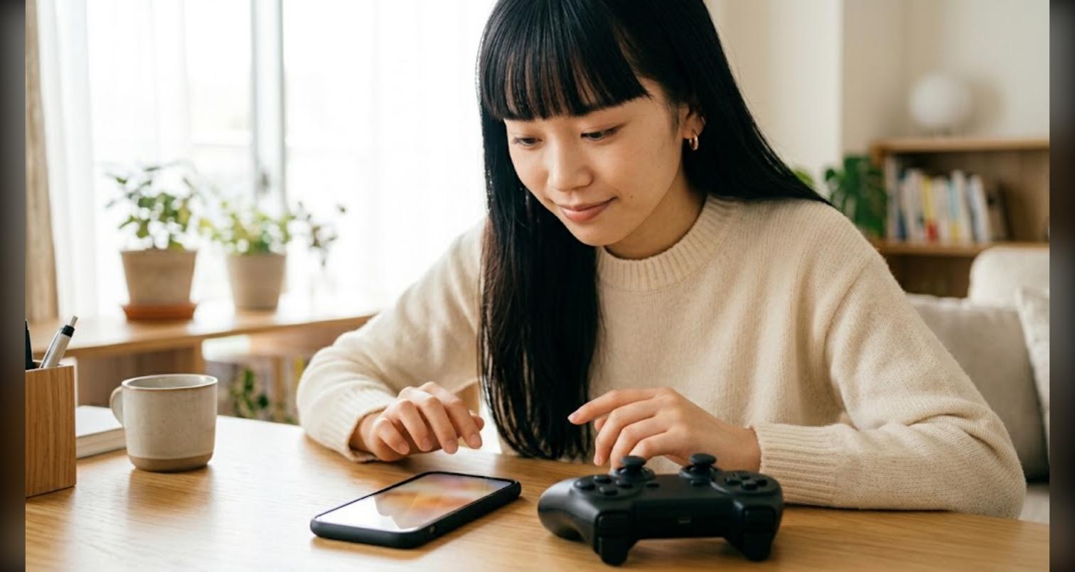 ニンテンドーDSのエミュレータをAndroidで動かす選択肢を比較する様子