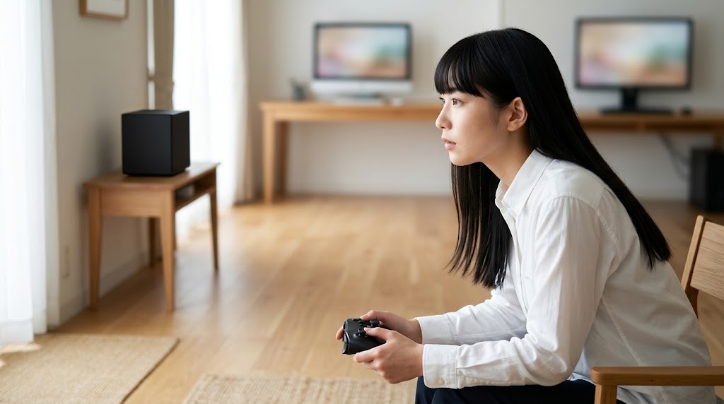 音の遅れを距離に置き換えて考えるイメージ