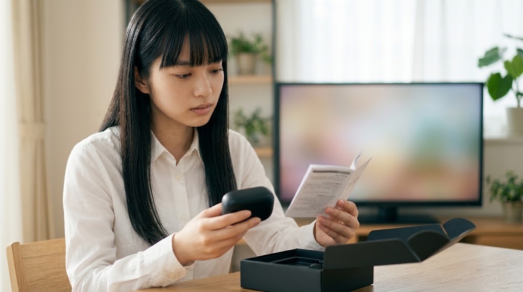 ゲーム用ワイヤレスイヤホン選びで失敗して困っている様子