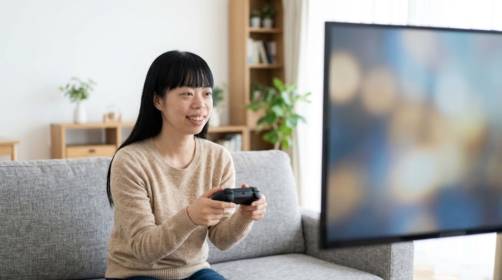 準備を終えてGTA6の発売日を迎えるリビングのゲーム環境
