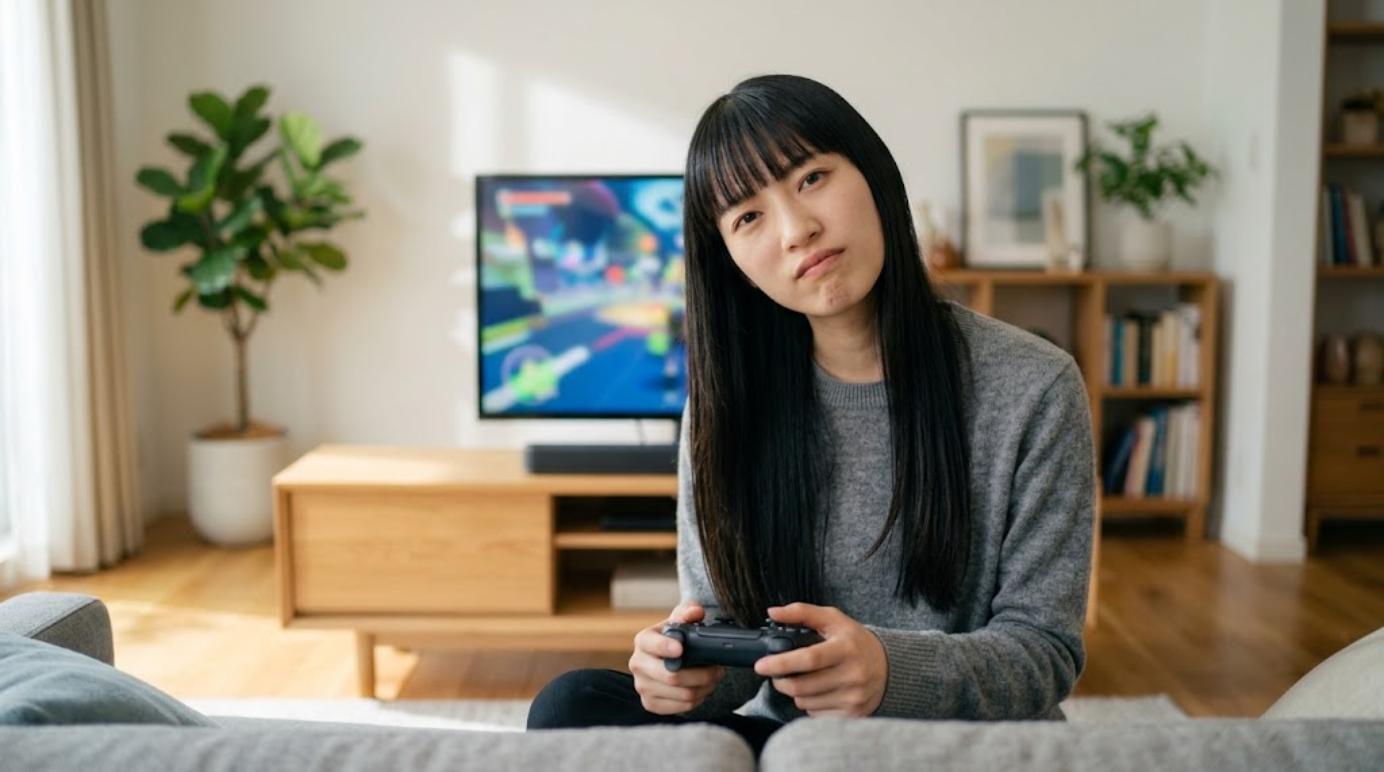 サウンドバーの音に物足りなさを感じている様子