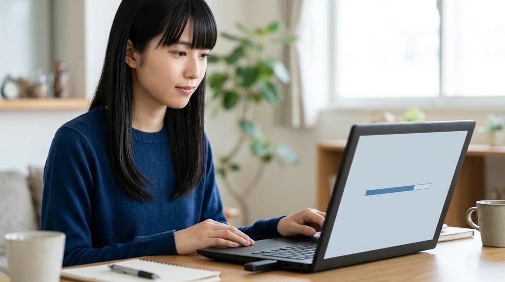 FlycastのVMUセーブが入ったdataフォルダをバックアップする様子