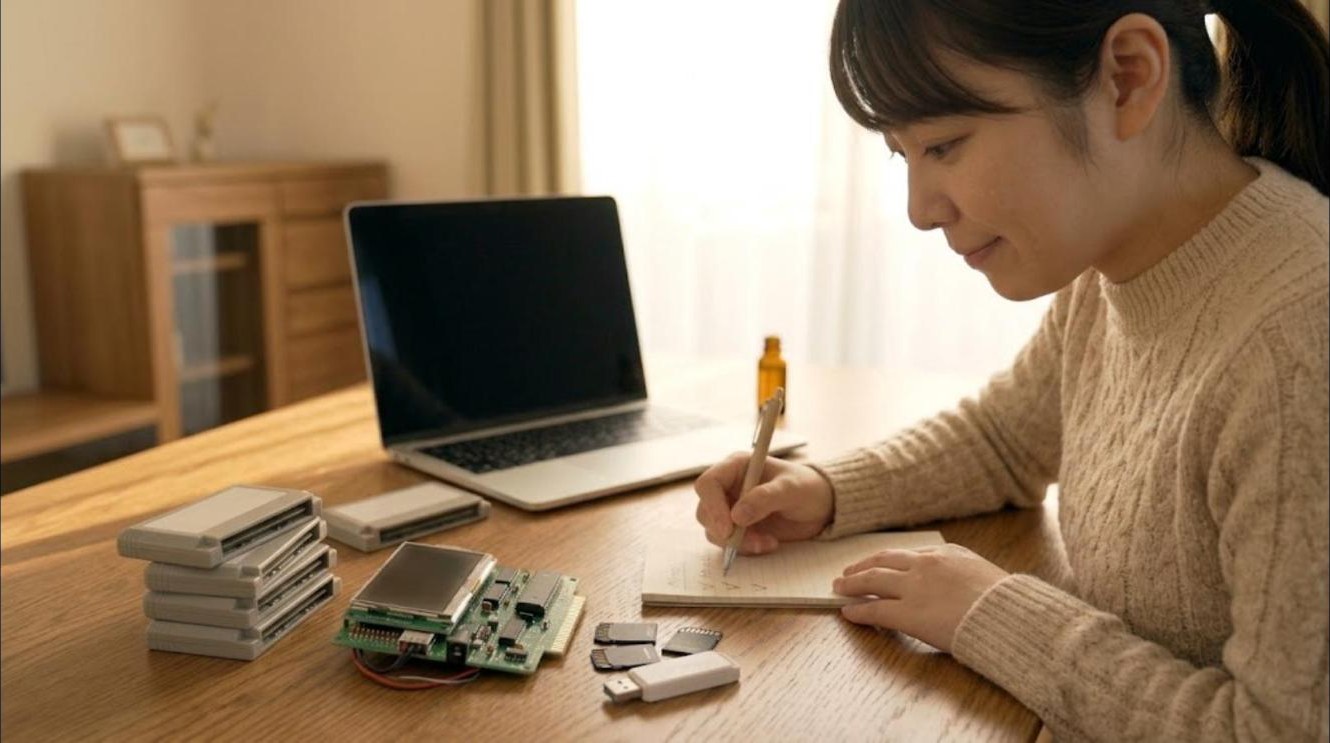 OSCRで吸い出しを終えて記録を確認する