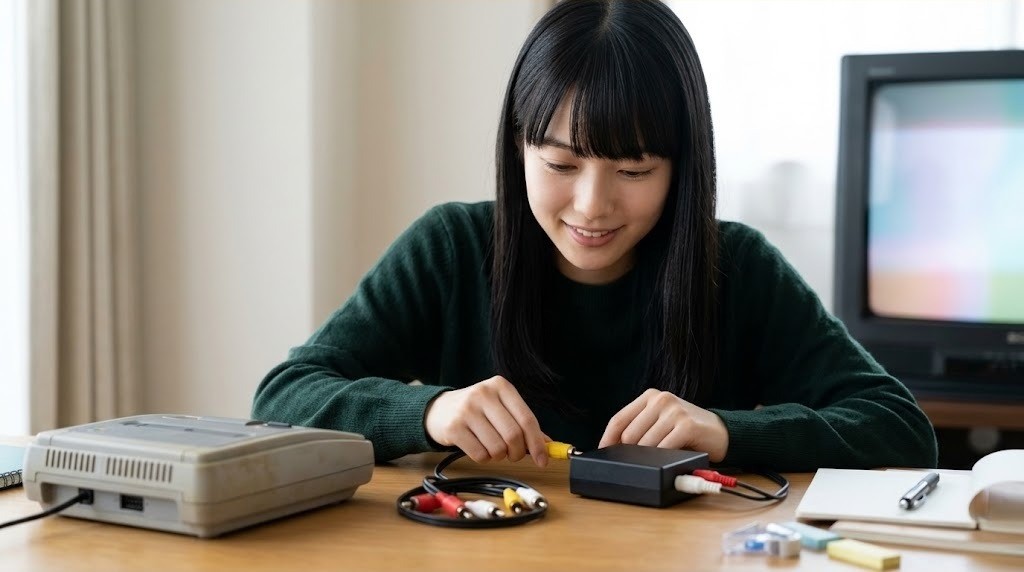 レトロ実機のアナログ出力をAVセレクターでまとめる