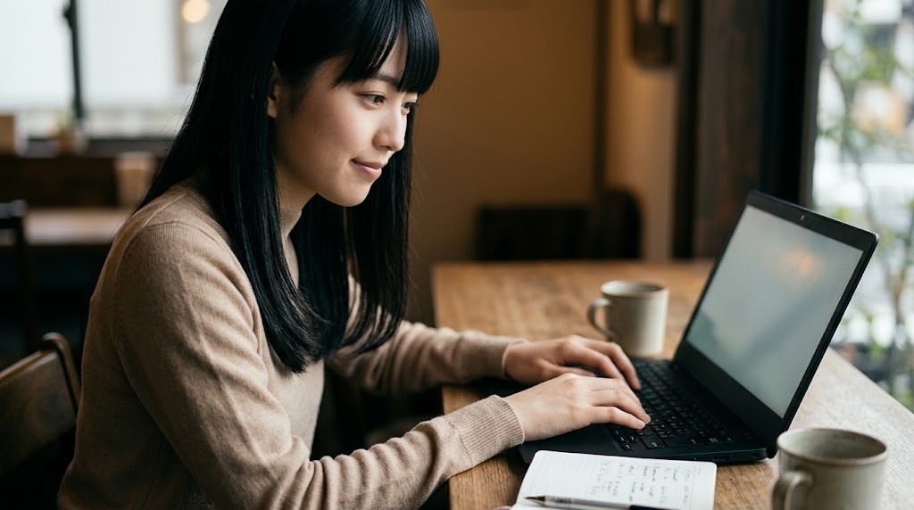 Mesen2のチート編集画面にコードを1行ずつ入力する女性