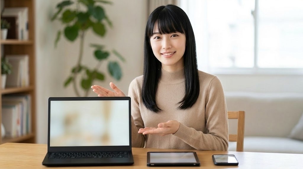 NooDSをパソコンやスマホなどいろいろな端末で使う様子