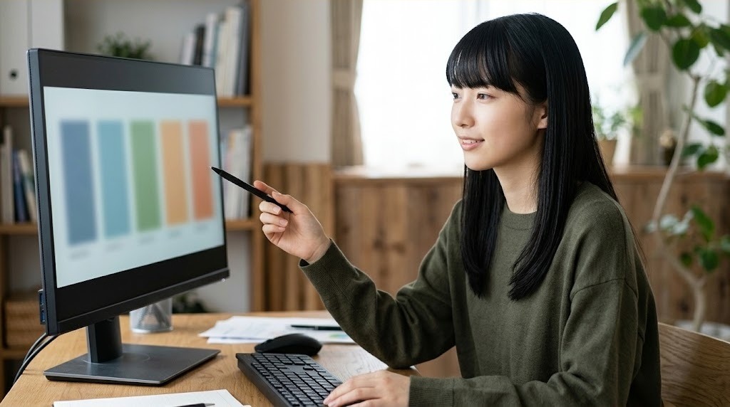 PCエンジンのエミュレーター5本の違いをパソコンで比べる様子