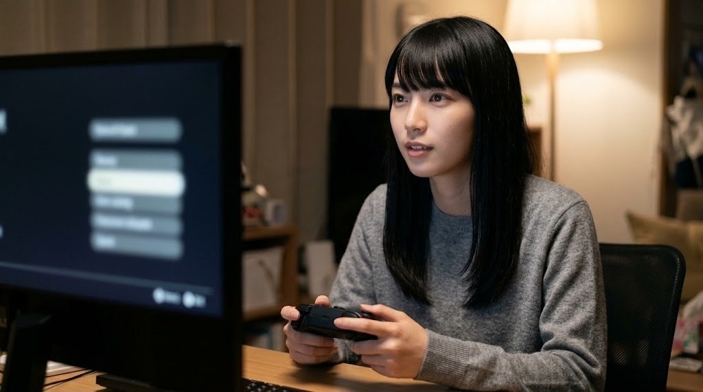 RetroArchのクイックメニューからチート画面を開くところ